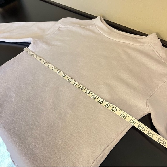 Pilcro Imogen Seamed Tunic Top Light lavender Sweatshirt Size S - Picture 8 of 14